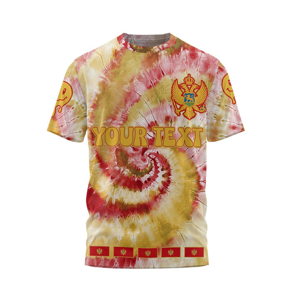 Montenegro T Shirt Custom Tie Dye Style 1