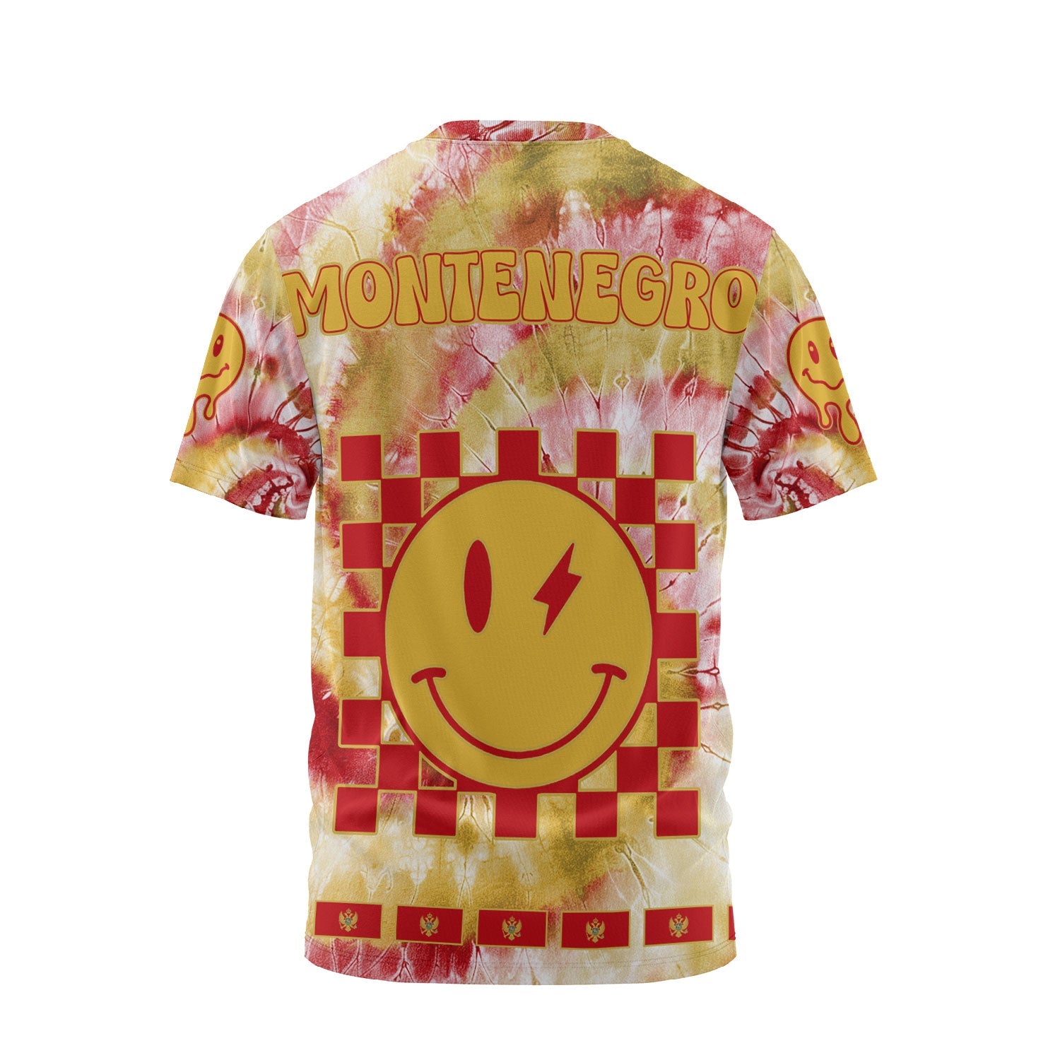 Montenegro T Shirt Custom Tie Dye Style 2