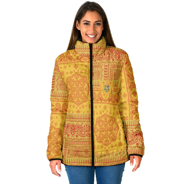 Montenegro Women Padded Jacket Flag And Paisley Basic Style 1