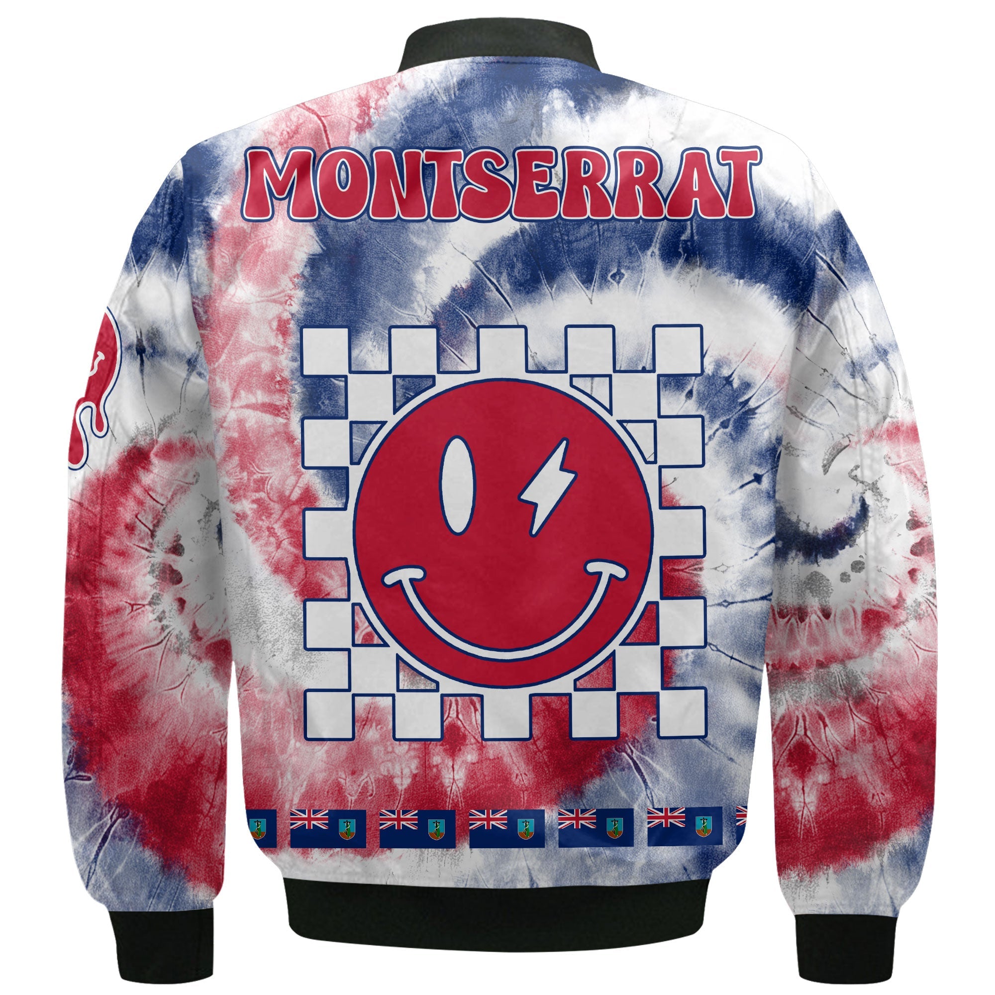 Montserrat Bomber Jacket Custom Tie Dye Style 3