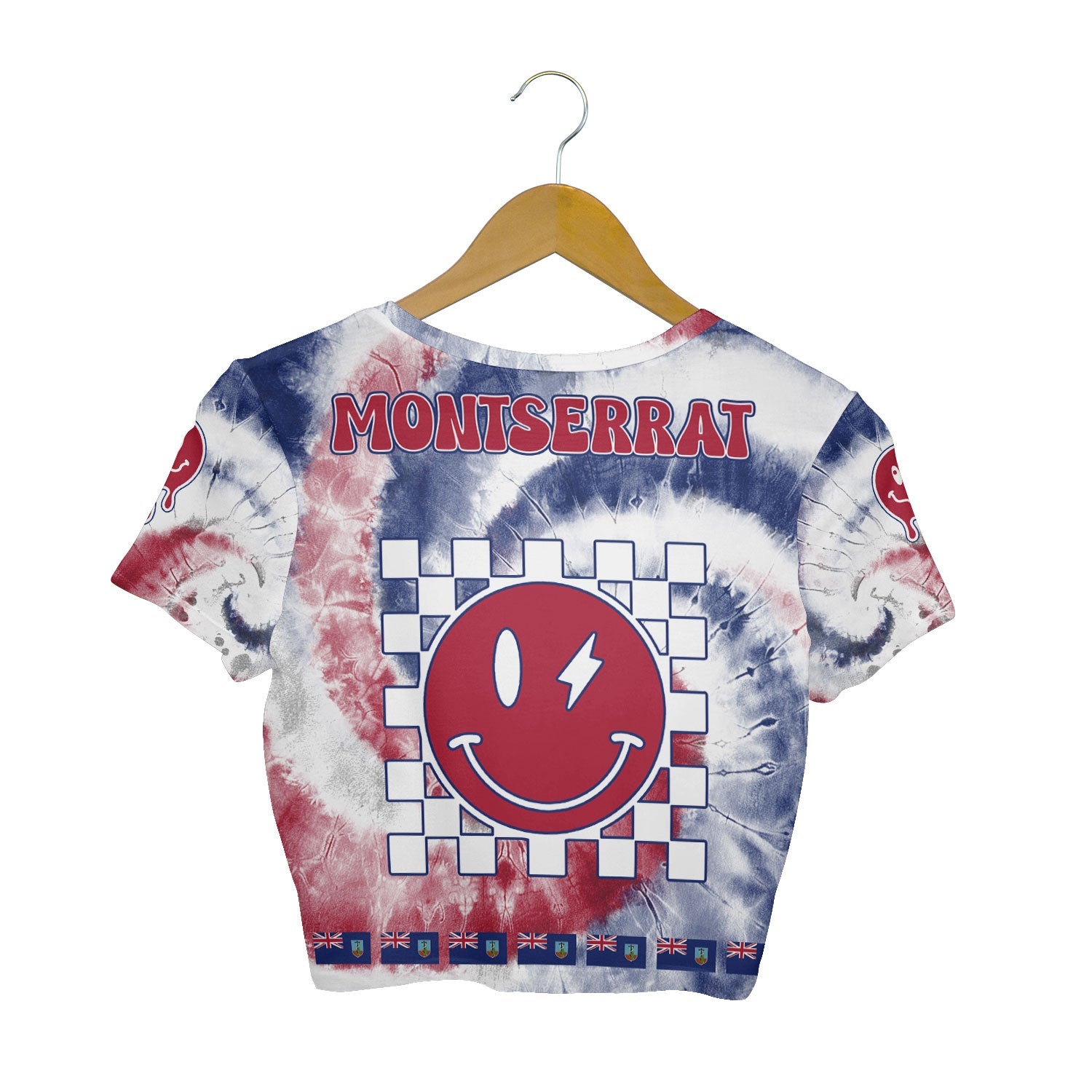 Montserrat Croptop T Shirt Custom Tie Dye Style 2