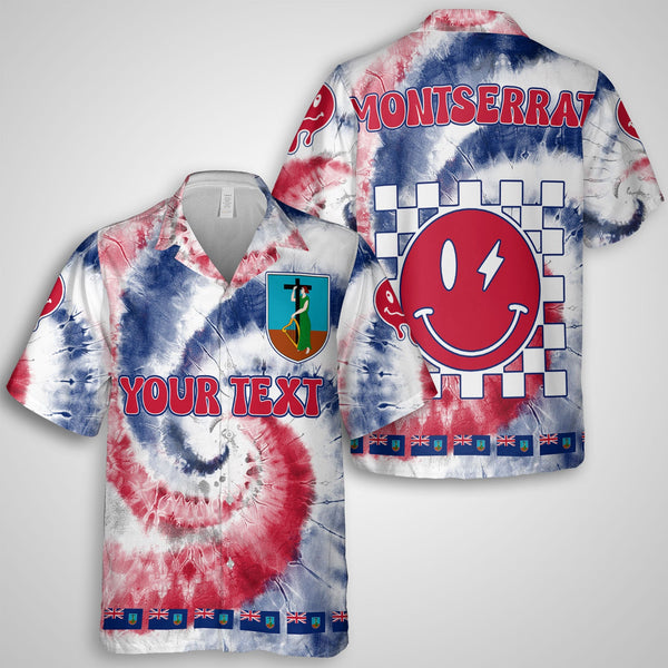 Montserrat Hawaiian Shirt Custom Tie Dye Style 1