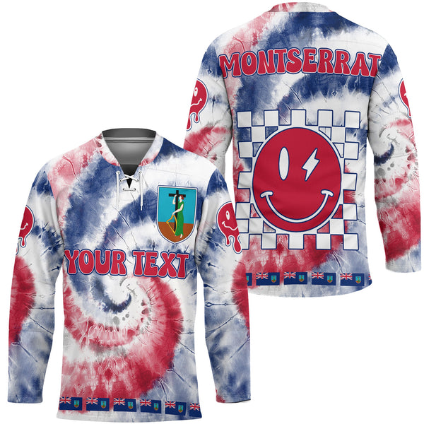 Montserrat Hockey Jersey Custom Tie Dye Style 1