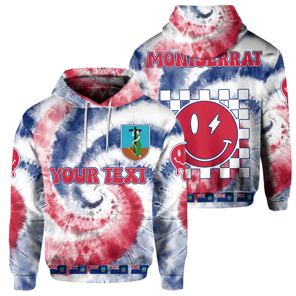 Montserrat Hoodie Custom Tie Dye Style 1