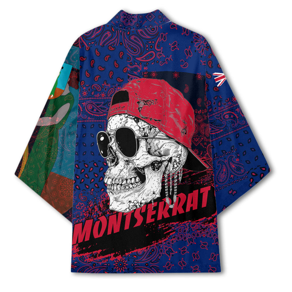 Montserrat Kimono Paisley Flag And Skull Style 3