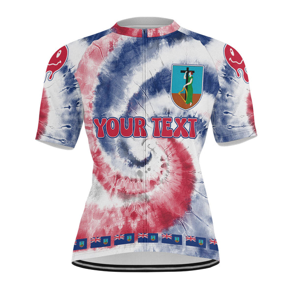 Montserrat Men Cycling Jersey Custom Tie Dye Style 1