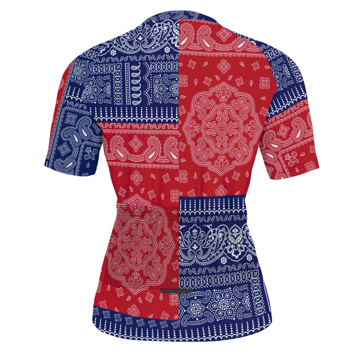 Montserrat Men Cycling Jersey Flag And Paisley Basic Style 3