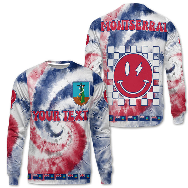 Montserrat Sweatshirt Custom Tie Dye Style 1