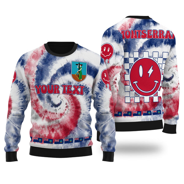 Montserrat Ugly Sweater Custom Tie Dye Style 1