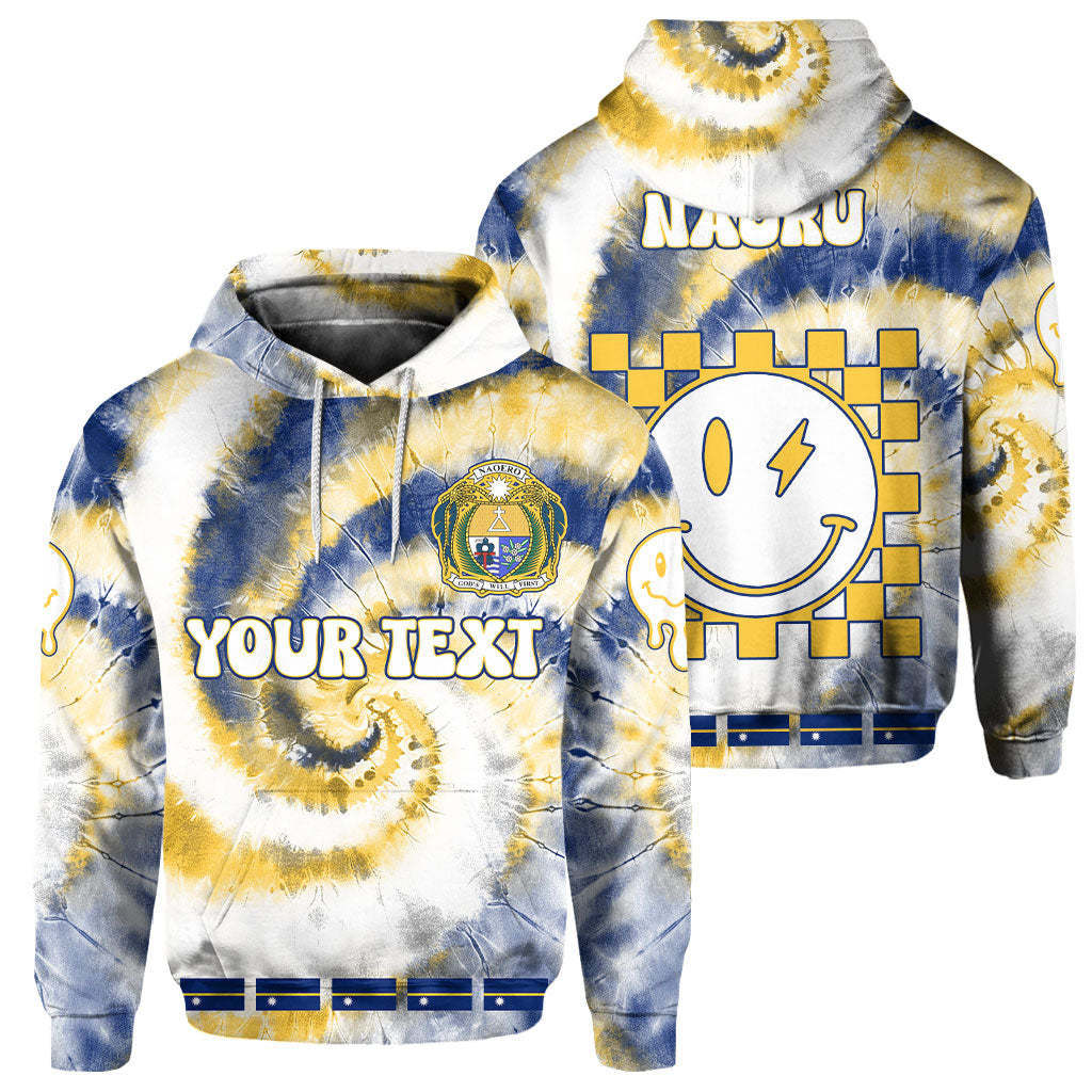 Nauru Hoodie Custom Tie Dye Style 1