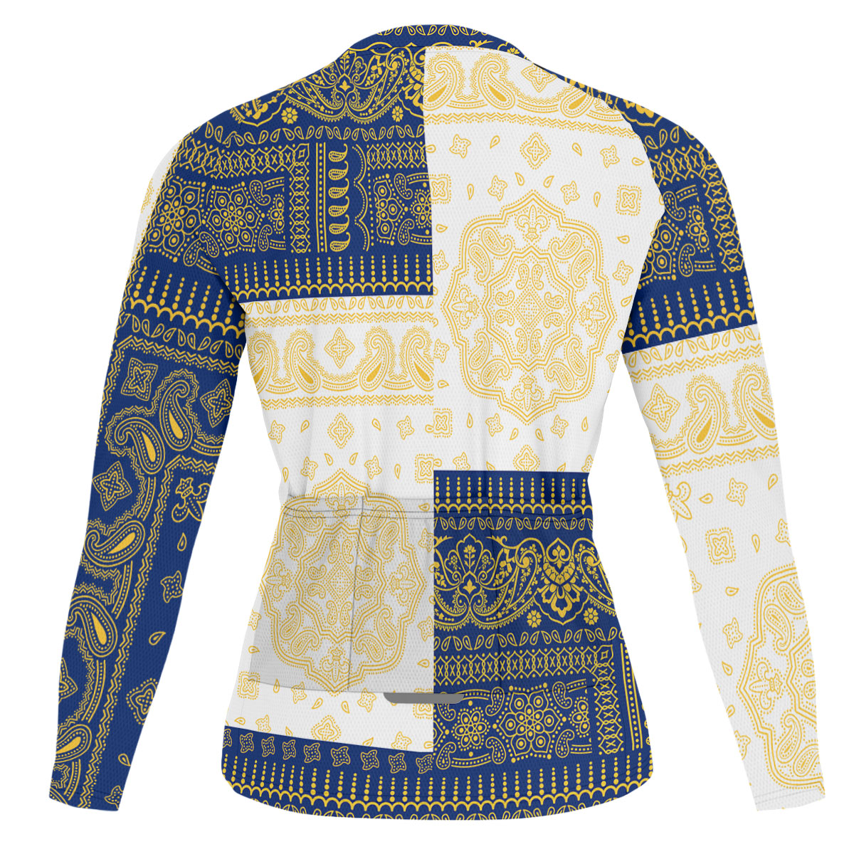 Nauru Raglan Men Cycling Jersey Long Sleeve Flag And Paisley Basic Style 2