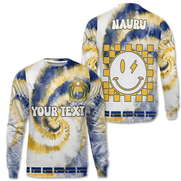 Nauru Sweatshirt Custom Tie Dye Style 1