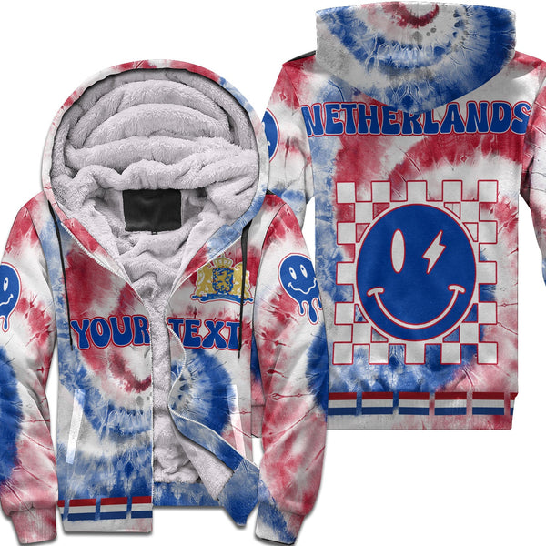 Netherlands Sherpa Hoodie Custom Tie Dye Style 1