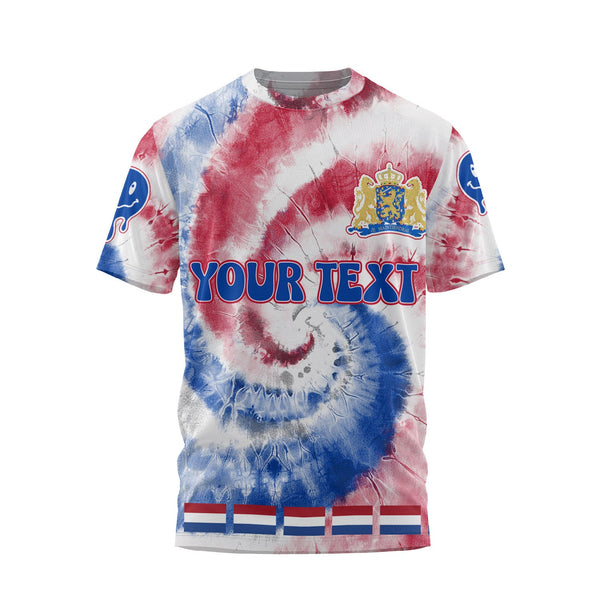 Netherlands T Shirt Custom Tie Dye Style 1