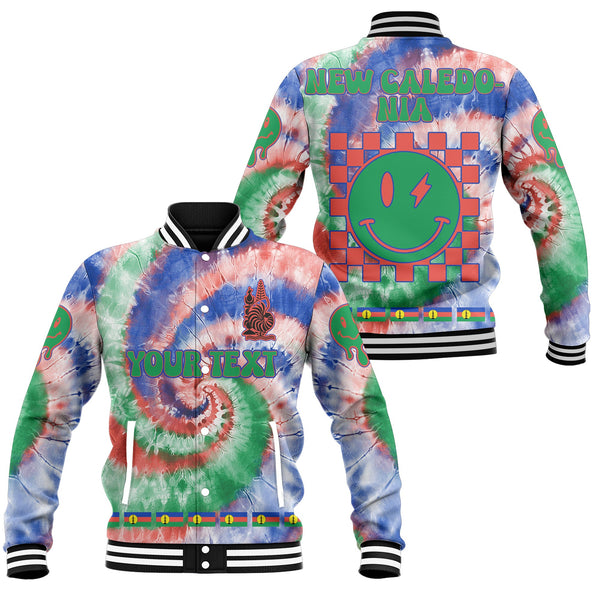 New Caledonia Baseball Jacket Custom Tie Dye Style 1