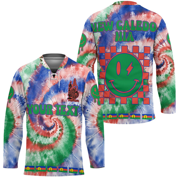 New Caledonia Hockey Jersey Custom Tie Dye Style 1