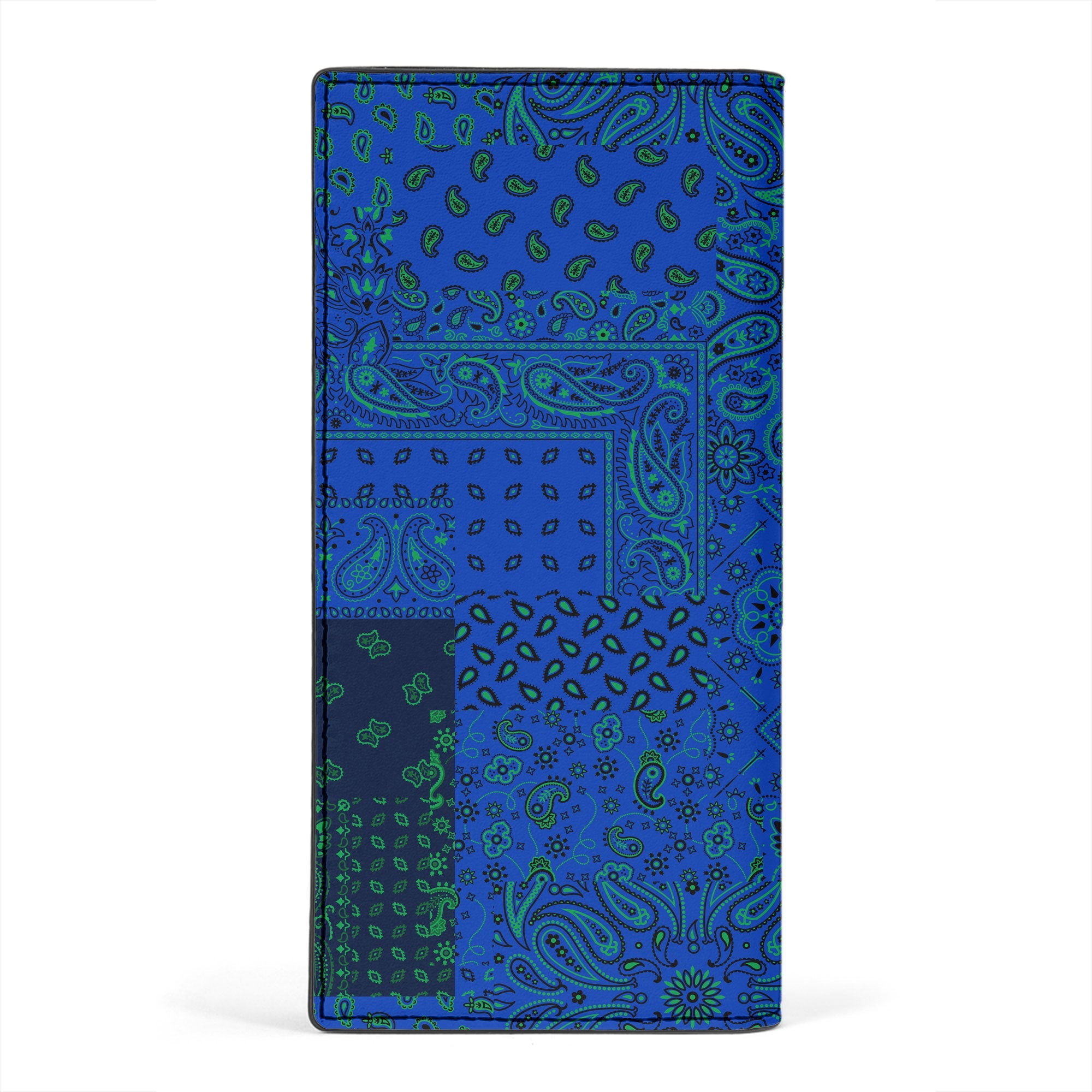 New Caledonia Leather Wallet Paisley Flag And Skull Style 2