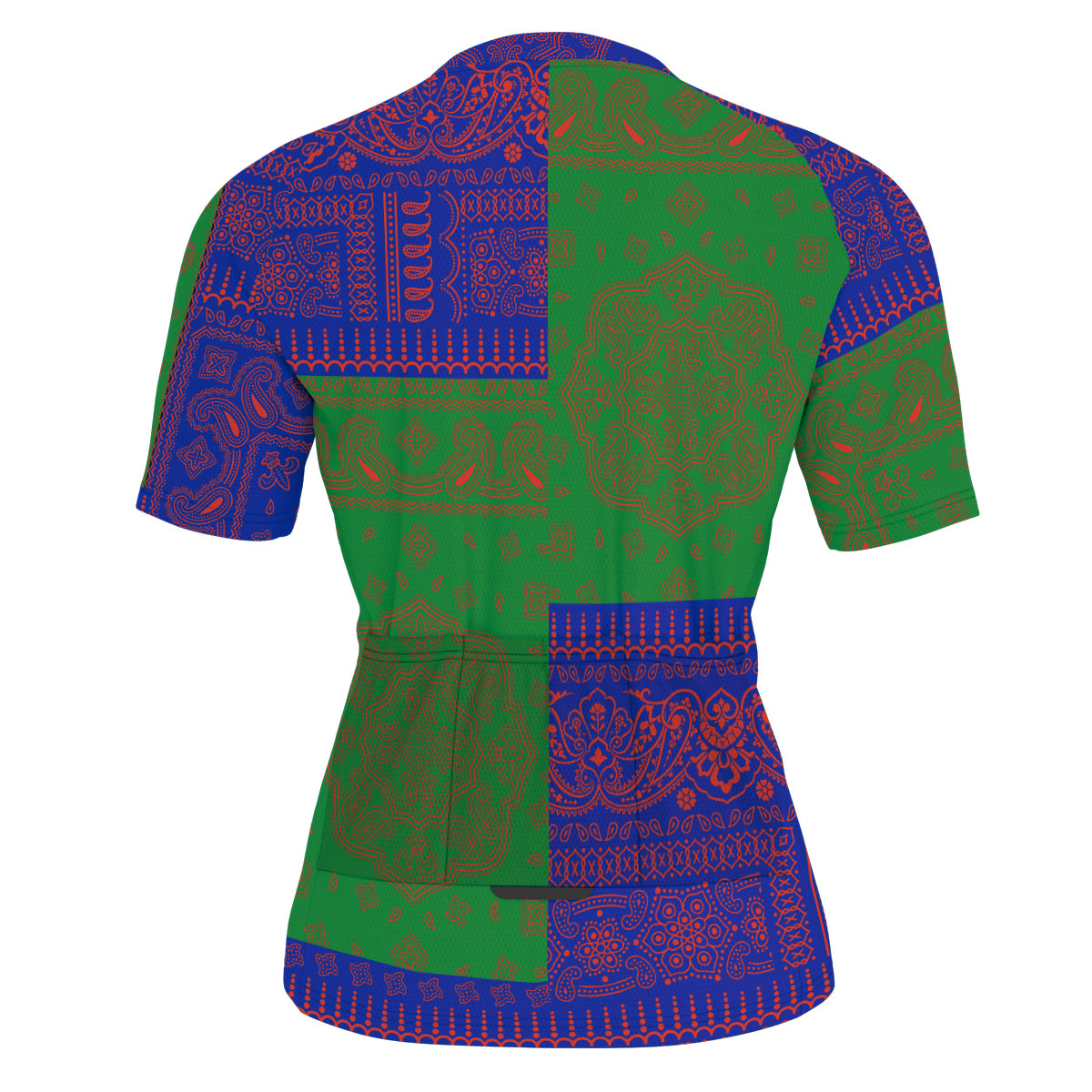 New Caledonia Men Cycling Jersey Flag And Paisley Basic Style 3