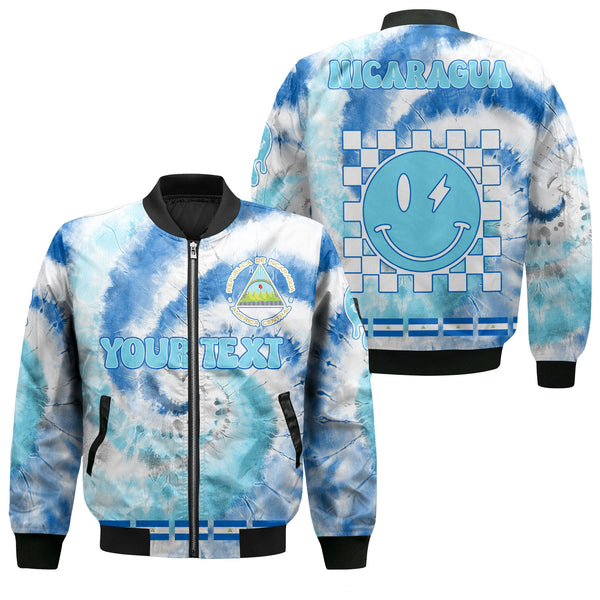 Nicaragua Bomber Jacket Custom Tie Dye Style 1