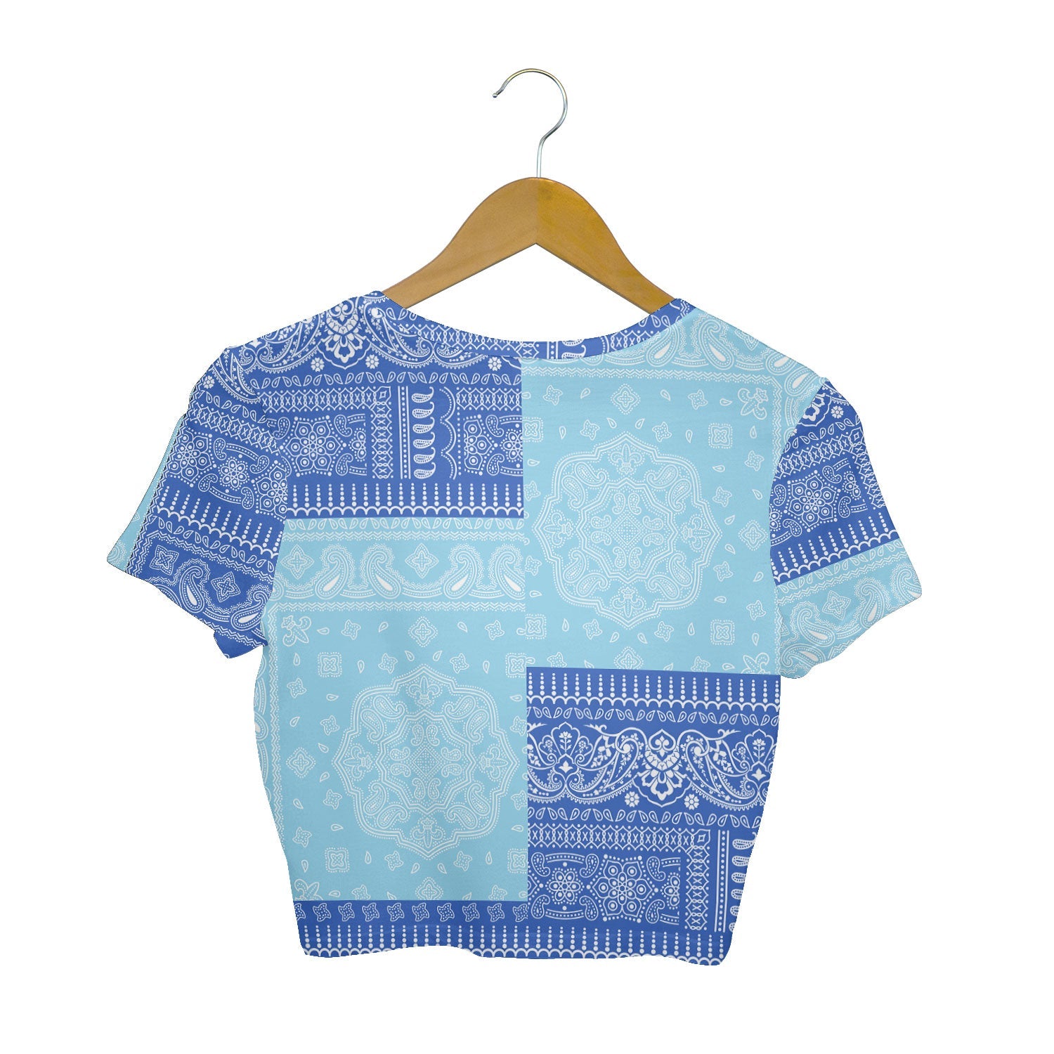 Nicaragua Croptop T Shirt Flag And Paisley Basic Style 2