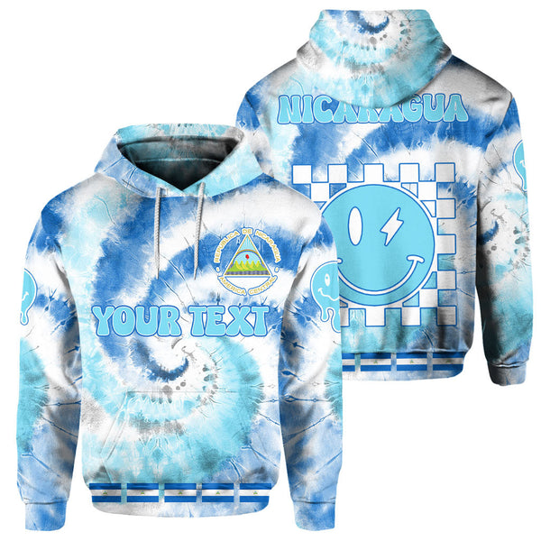 Nicaragua Hoodie Custom Tie Dye Style 1