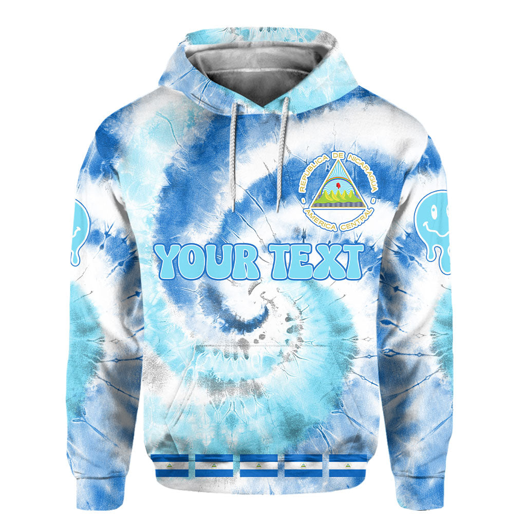 Nicaragua Hoodie Custom Tie Dye Style 2