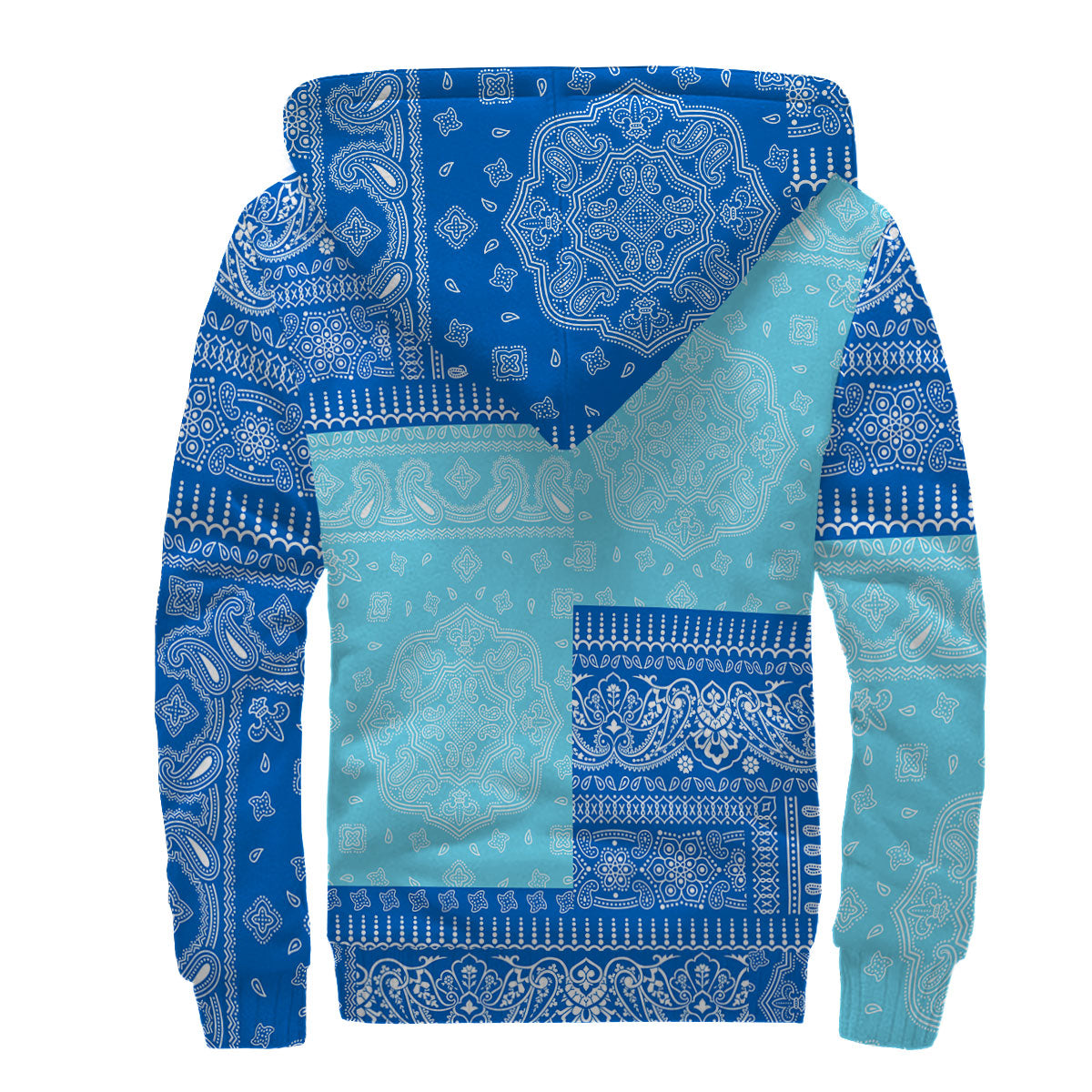 Nicaragua Sherpa Hoodie Flag And Paisley Basic Style 2