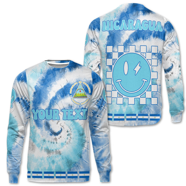 Nicaragua Sweatshirt Custom Tie Dye Style 1