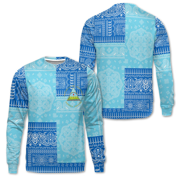 Nicaragua Sweatshirt Flag And Paisley Basic Style 1