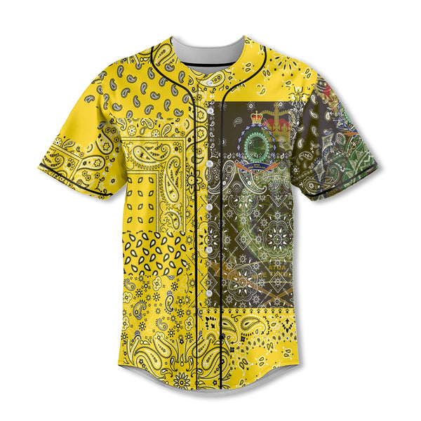 Niue Baseball Jersey Paisley Flag And Skull Style 2