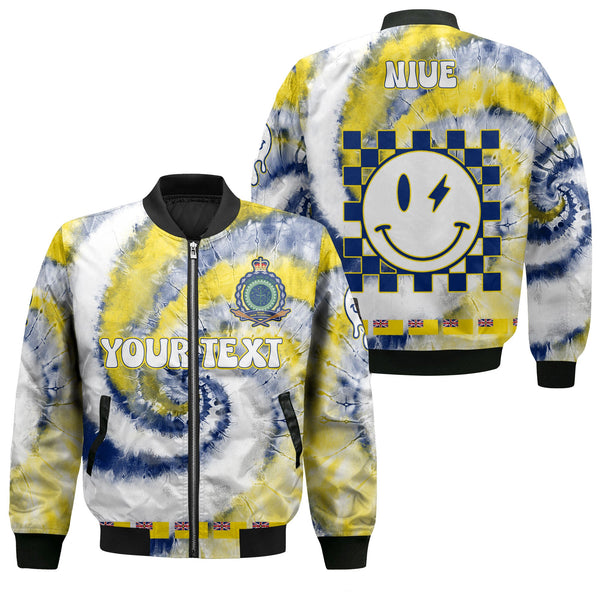 Niue Bomber Jacket Custom Tie Dye Style 1