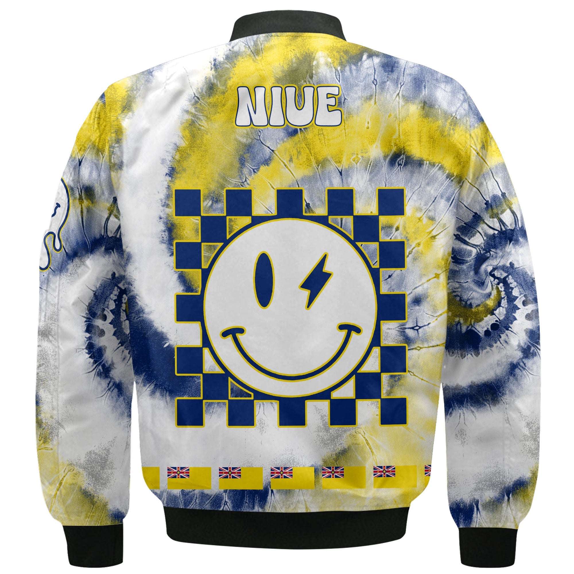 Niue Bomber Jacket Custom Tie Dye Style 3