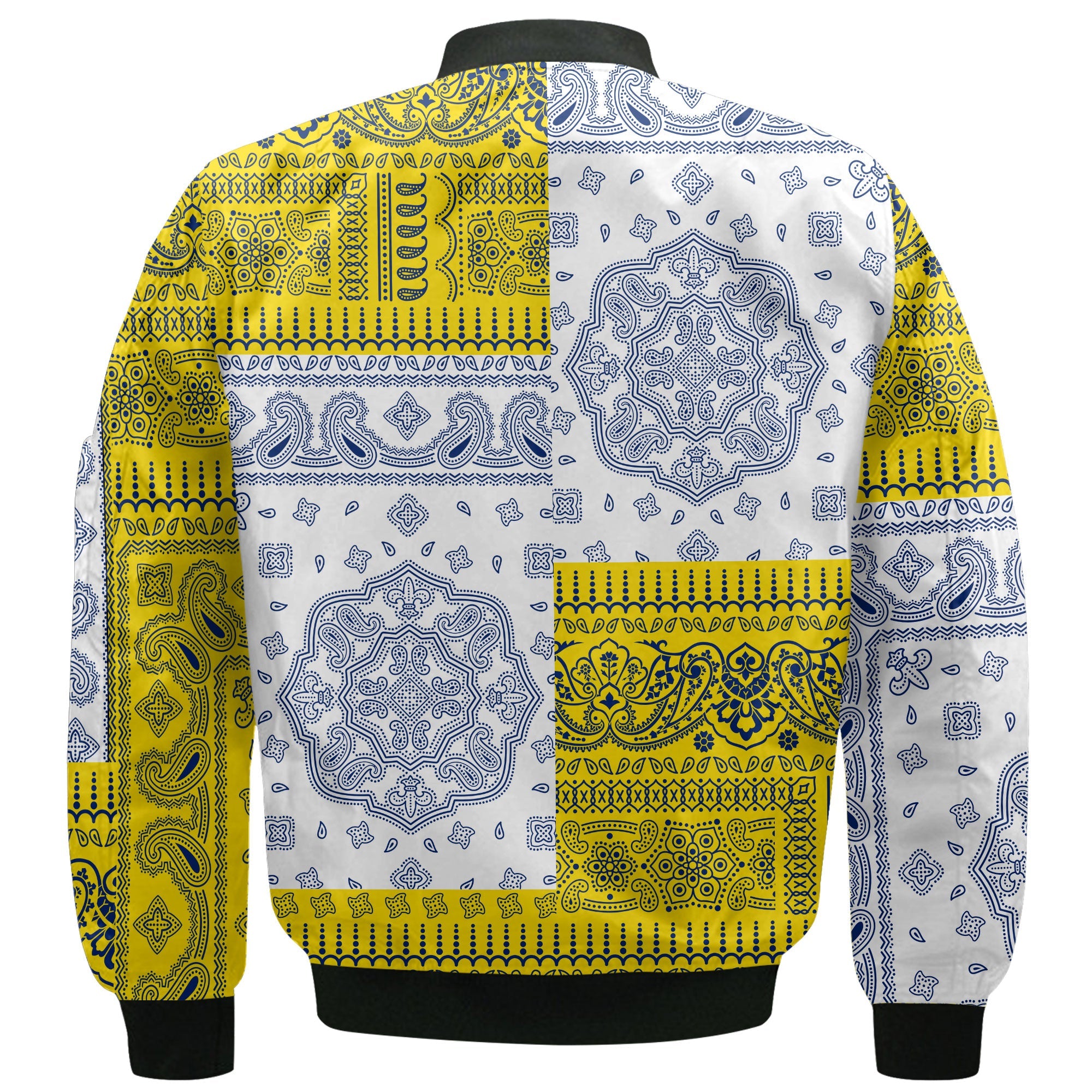 Niue Bomber Jacket Flag And Paisley Basic Style 3