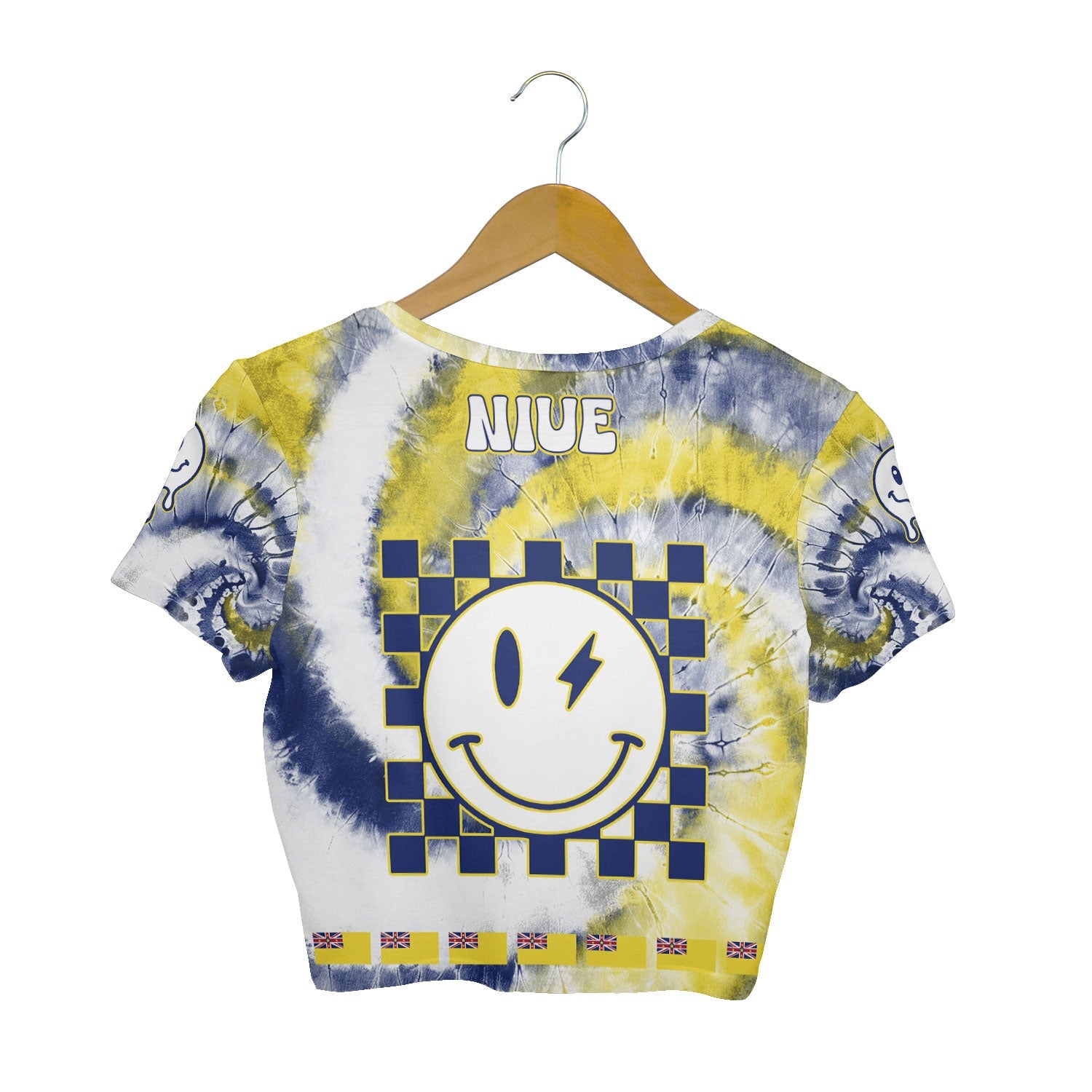 Niue Croptop T Shirt Custom Tie Dye Style 2