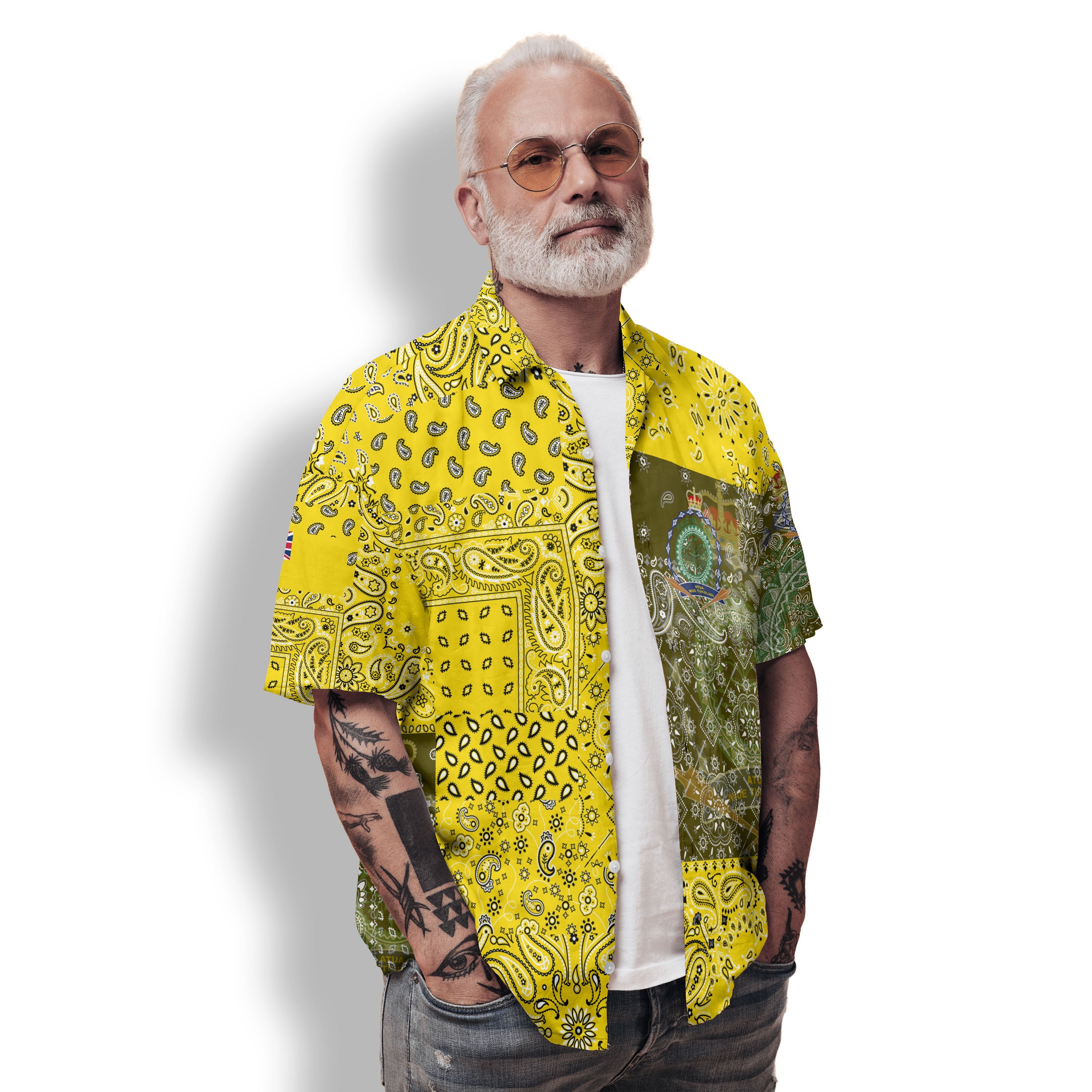 Niue Hawaiian Shirt Paisley Flag And Skull Style 2