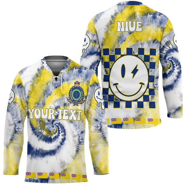 Niue Hockey Jersey Custom Tie Dye Style 1