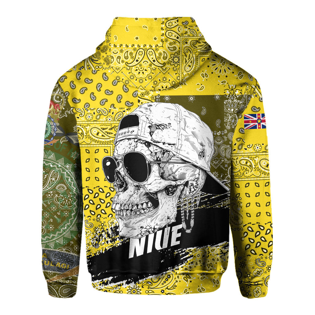 Niue Hoodie Paisley Flag And Skull Style 3