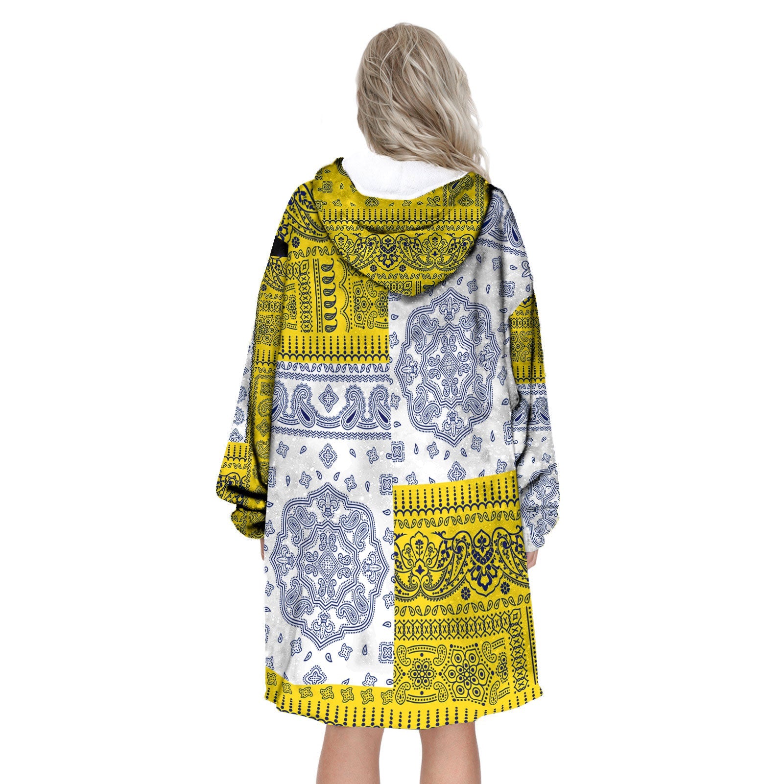 Niue Hoodie Blanket Flag And Paisley Basic Style 3