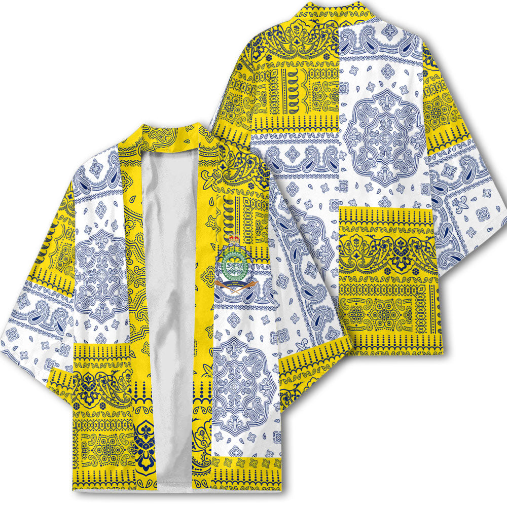 Niue Kimono Flag And Paisley Basic Style 1