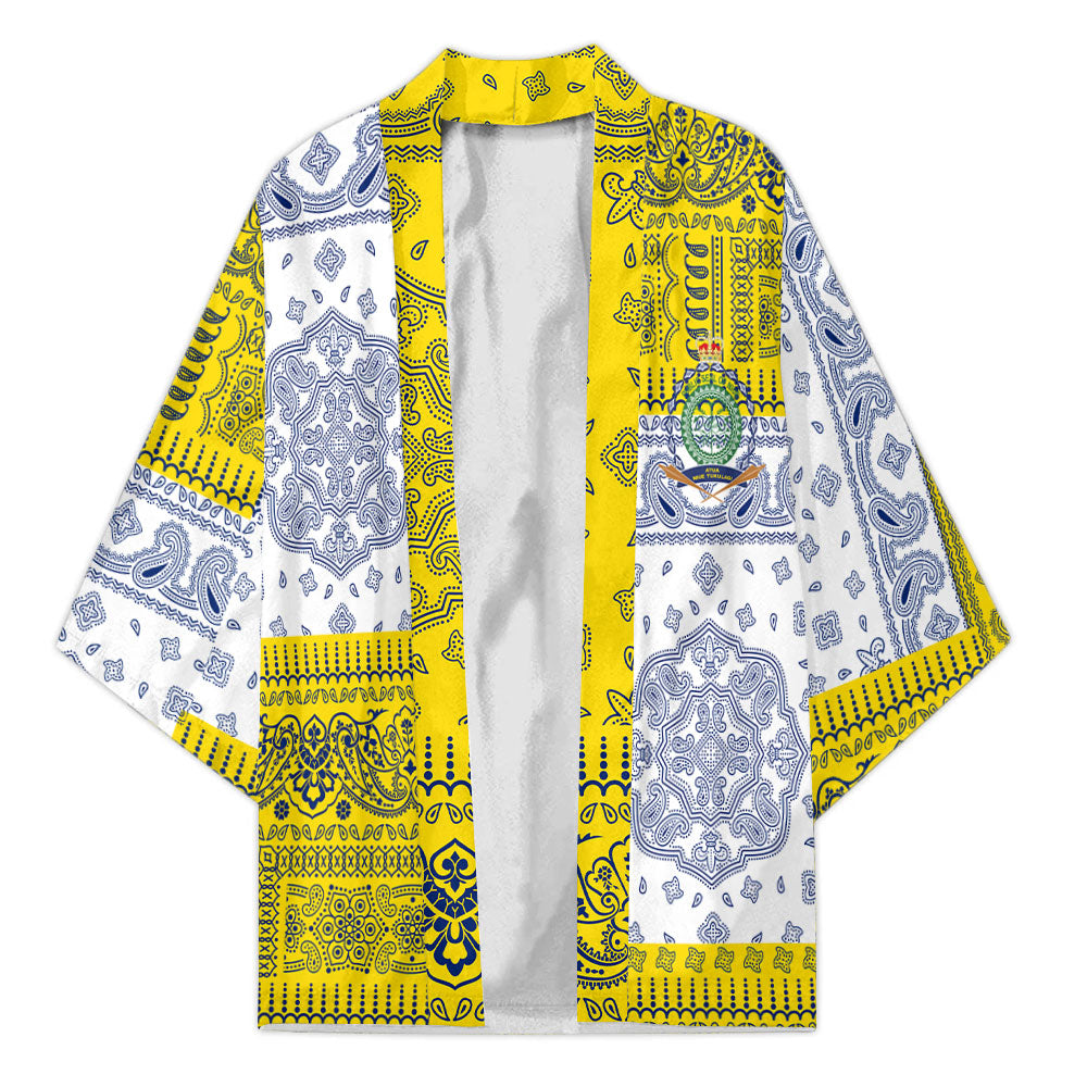 Niue Kimono Flag And Paisley Basic Style 2