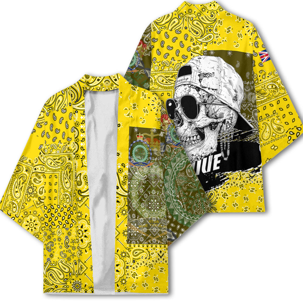 Niue Kimono Paisley Flag And Skull Style 2