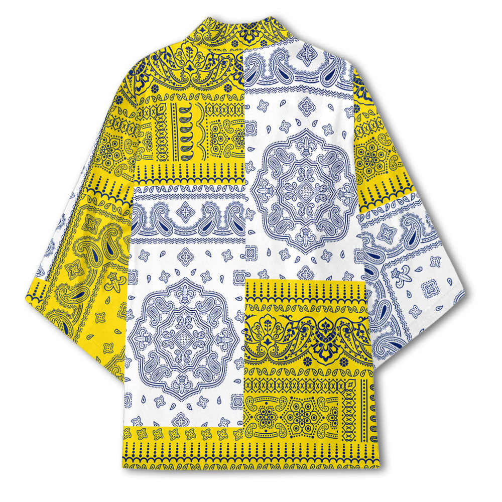 Niue Kimono Flag And Paisley Basic Style 3