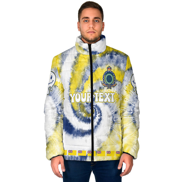 Niue Men Padded Jacket Custom Tie Dye Style 1