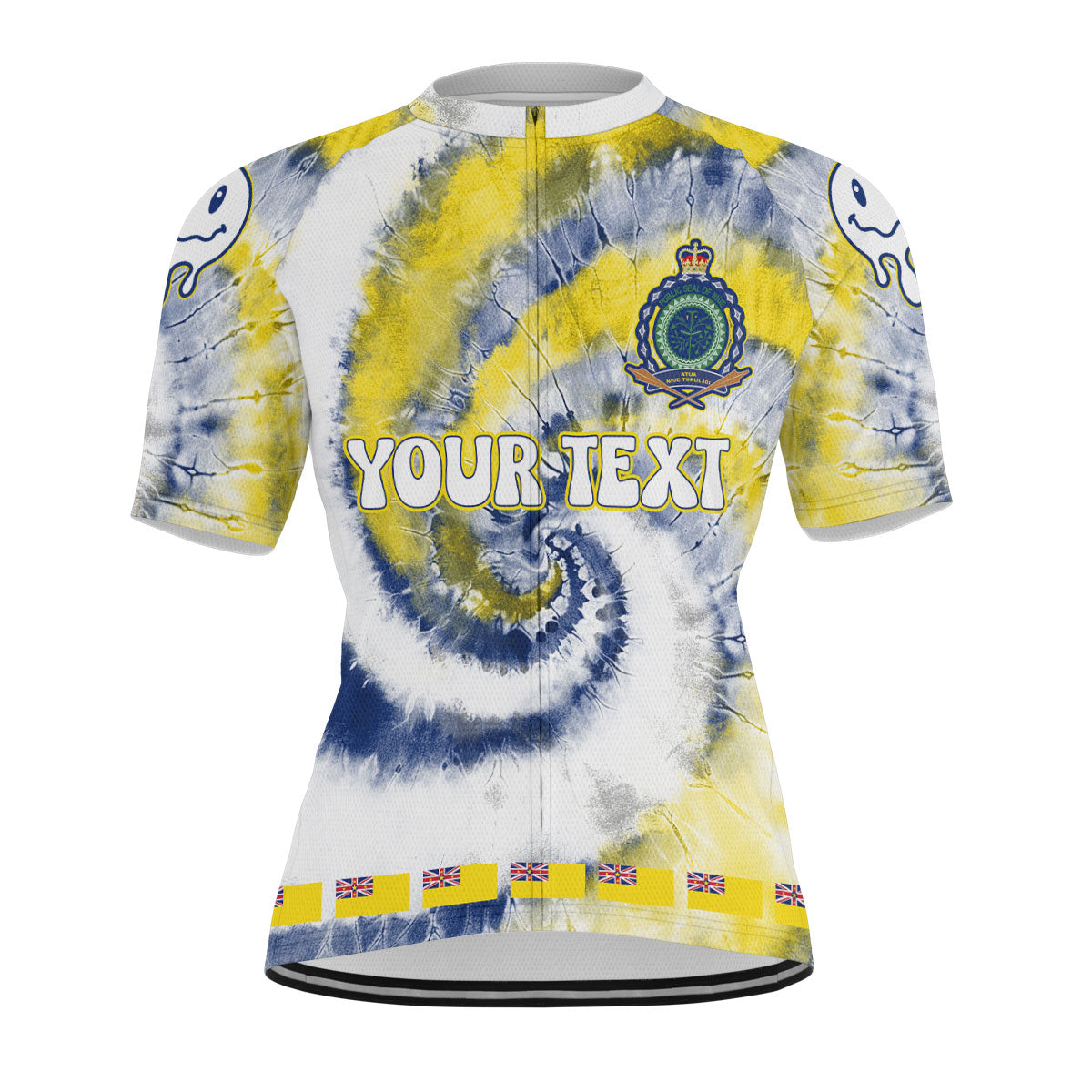 Niue Men Cycling Jersey Custom Tie Dye Style 1