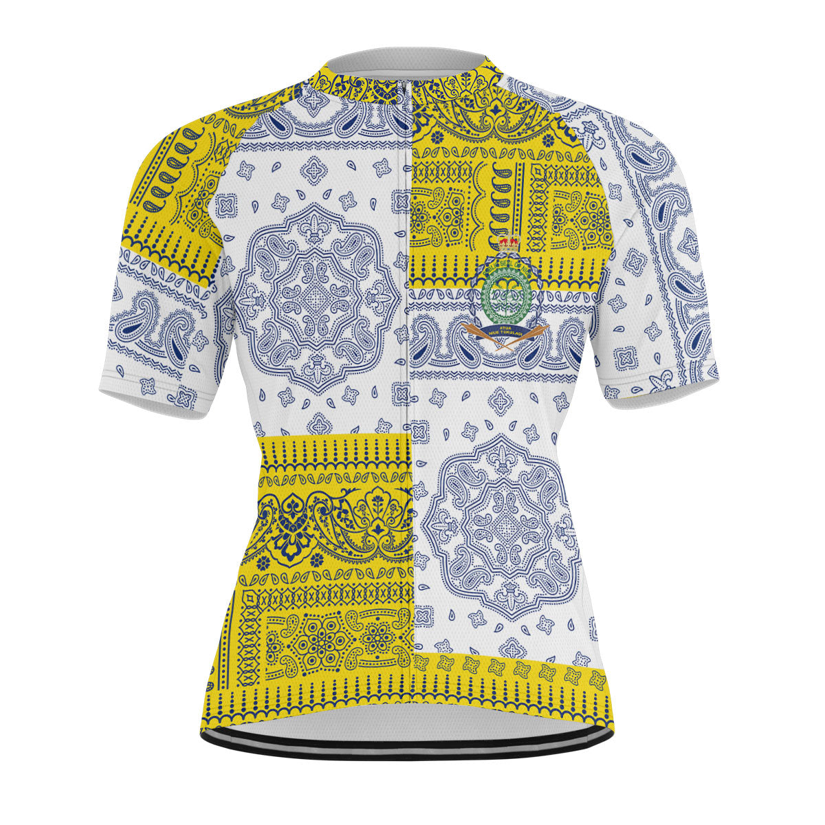 Niue Men Cycling Jersey Flag And Paisley Basic Style 1