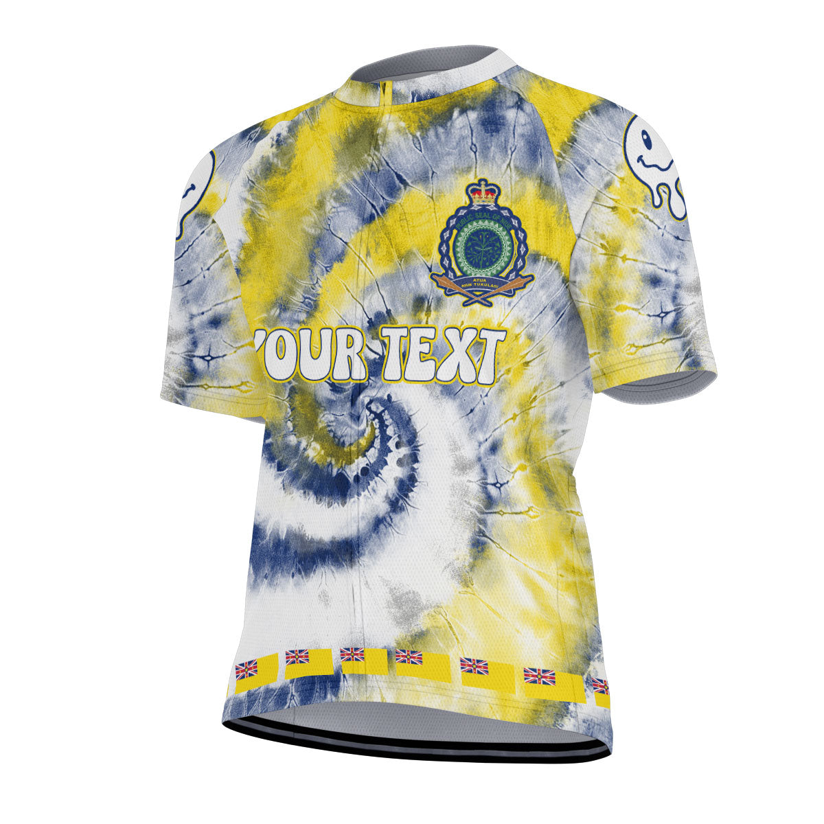 Niue Men Cycling Jersey Custom Tie Dye Style 2