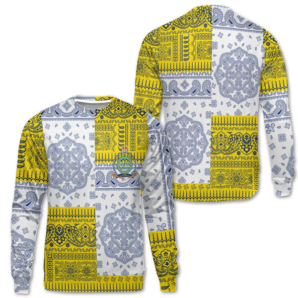 Niue Sweatshirt Flag And Paisley Basic Style 1