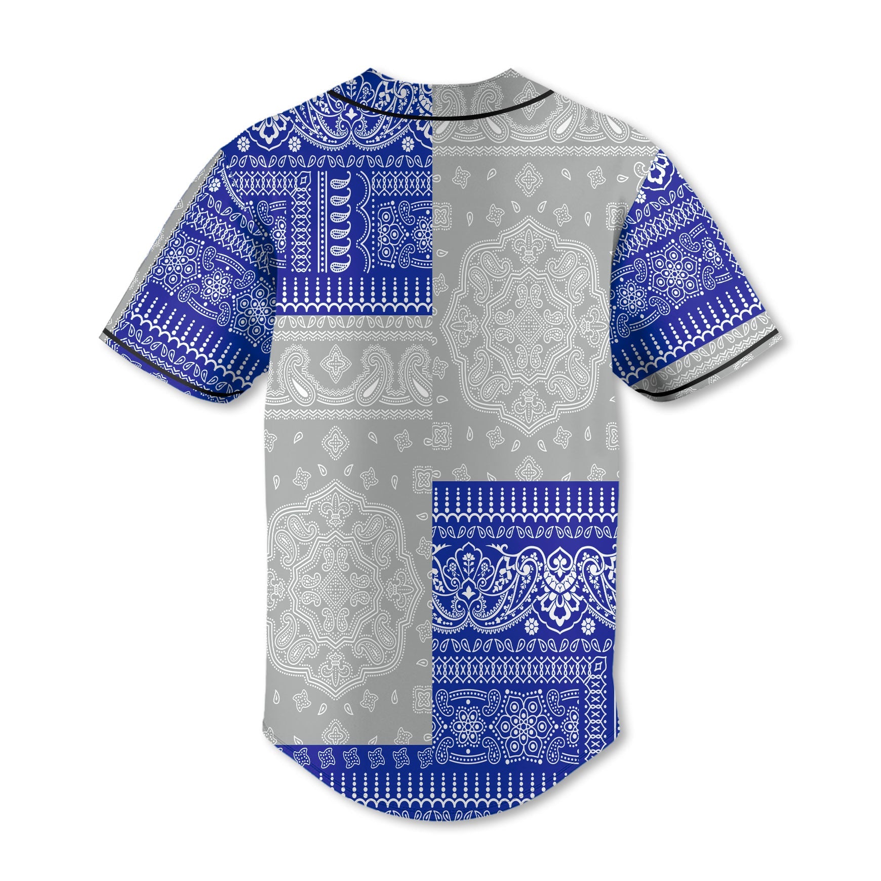 Northern Mariana Islands Baseball Jersey Flag And Paisley Basic Style 3