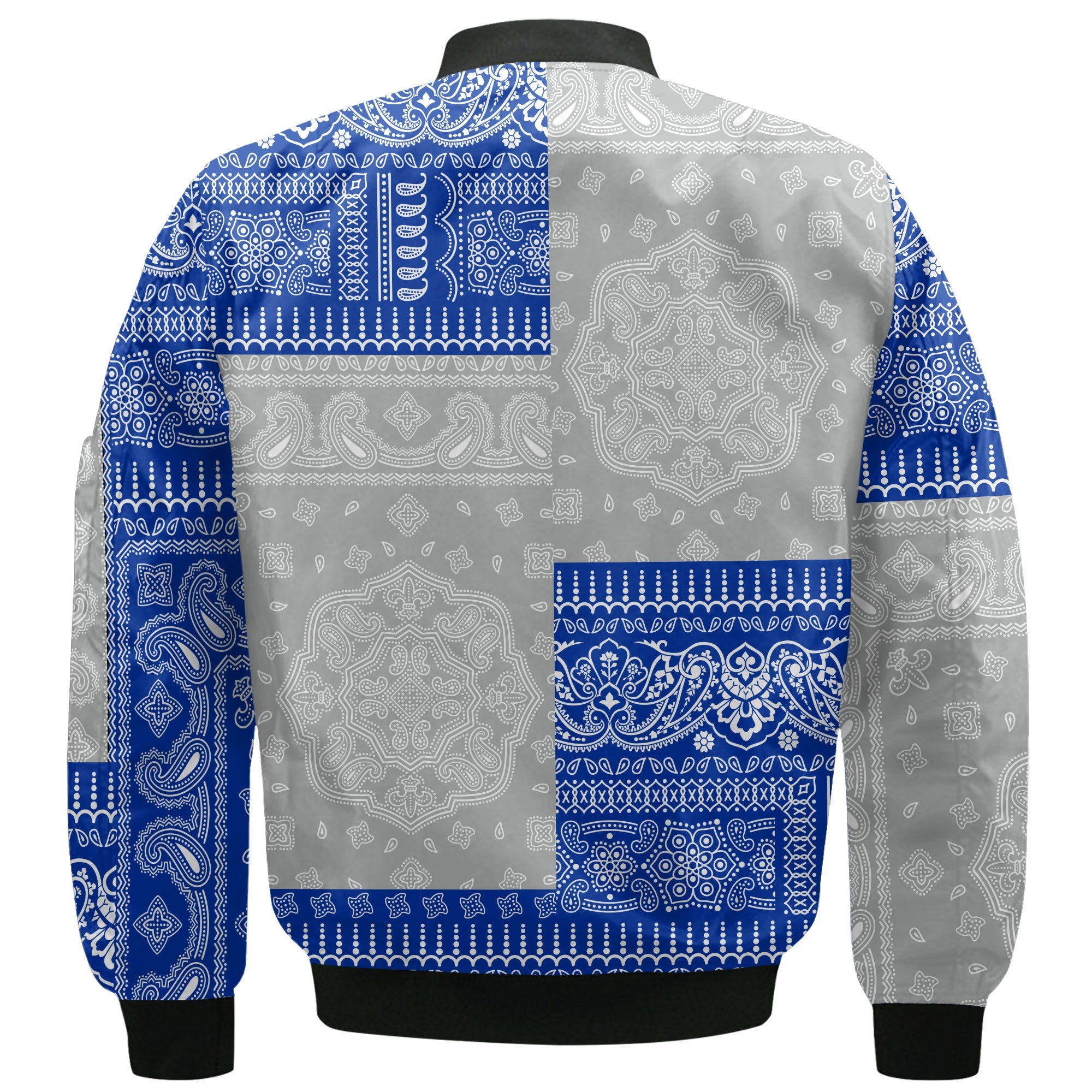 Northern Mariana Islands Bomber Jacket Flag And Paisley Basic Style 3