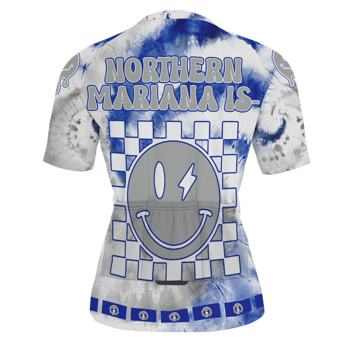 Northern Mariana Islands Men Cycling Jersey Custom Tie Dye Style 3